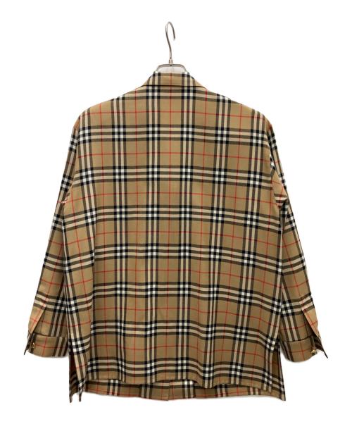 Burberry's（バーバリーズ）Burberry's (バーバリーズ) 金釦チェックシャツ ベージュ サイズ:SIZE13の古着・服飾アイテム