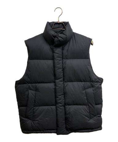 【お値下げ0:00まで】AURALEE ダウンベスト 25AW 4 黒 中古・古着通販】AURALEE (オーラリー) SUPER LIGHT NYLON RIPSTOP