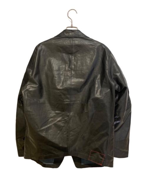 eYe COMME des GARCONS JUNYAWATANABE MAN（アイ コム デ ギャルソン ジュンヤ ワタナベ マン）eYe COMME des GARCONS JUNYAWATANABE MAN (アイ コム デ ギャルソン ジュンヤ ワタナベ マン) LEVI'S (リーバイス) 24AW Levi's Wネームレザージャケット ブラック サイズ:Sの古着・服飾アイテム