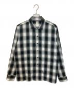Ron Hermanロンハーマン）の古着「オンブレチェックオープンカラーシャツ」｜ブラック
