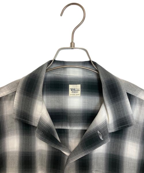 Ron Herman（ロンハーマン）Ron Herman (ロンハーマン) オンブレチェックオープンカラーシャツ ブラック サイズ:Mの古着・服飾アイテム