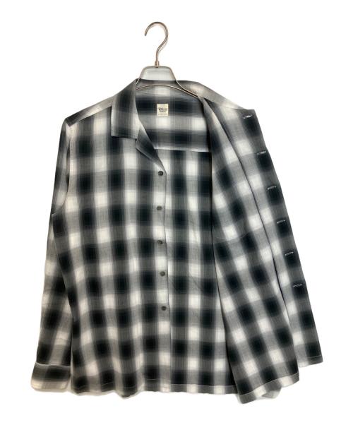 Ron Herman（ロンハーマン）Ron Herman (ロンハーマン) オンブレチェックオープンカラーシャツ ブラック サイズ:Mの古着・服飾アイテム