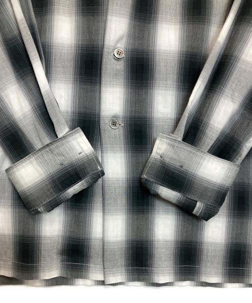 Ron Herman（ロンハーマン）Ron Herman (ロンハーマン) オンブレチェックオープンカラーシャツ ブラック サイズ:Mの古着・服飾アイテム