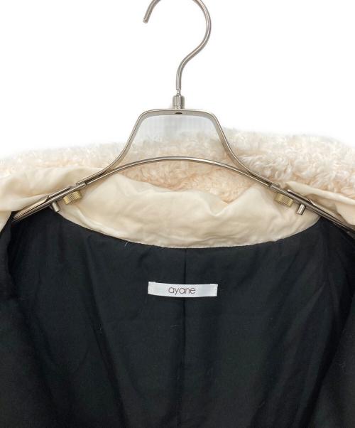 Ayane（アヤネ）Ayane (アヤネ) プードルファーフーデッドベスト アイボリー サイズ:SIZE 38の古着・服飾アイテム