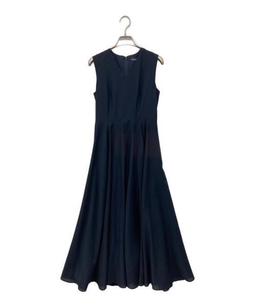 BLENHEIM（ブレンヘイム）BLENHEIM (ブレンヘイム) Vネックロングワンピース ネイビー サイズ:XSの古着・服飾アイテム