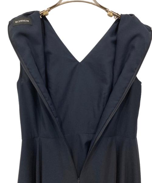 BLENHEIM（ブレンヘイム）BLENHEIM (ブレンヘイム) Vネックロングワンピース ネイビー サイズ:XSの古着・服飾アイテム