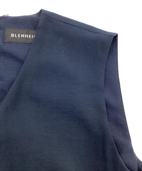BLENHEIM（ブレンヘイム）BLENHEIM (ブレンヘイム) Vネックロングワンピース ネイビー サイズ:XSの古着・服飾アイテム