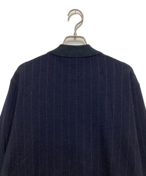 DRIES VAN NOTEN（ドリスヴァンノッテン）DRIES VAN NOTEN (ドリスヴァンノッテン) ストライプボンバージャケット ネイビー サイズ:Mの古着・服飾アイテム