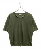 blurhms ROOTSTOCKブラームスルーツストック）の古着「ワッフルS/Sカットソー」｜グリーン