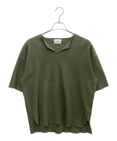 blurhms ROOTSTOCK（ブラームスルーツストック）blurhms ROOTSTOCK (ブラームスルーツストック) ワッフルS/Sカットソー グリーン サイズ:SIZE 2の古着・服飾アイテム