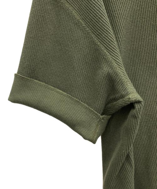 blurhms ROOTSTOCK（ブラームスルーツストック）blurhms ROOTSTOCK (ブラームスルーツストック) ワッフルS/Sカットソー グリーン サイズ:SIZE 2の古着・服飾アイテム