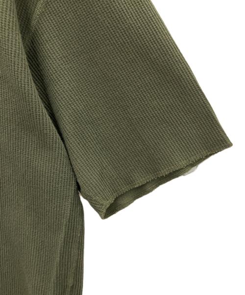 blurhms ROOTSTOCK（ブラームスルーツストック）blurhms ROOTSTOCK (ブラームスルーツストック) ワッフルS/Sカットソー グリーン サイズ:SIZE 2の古着・服飾アイテム