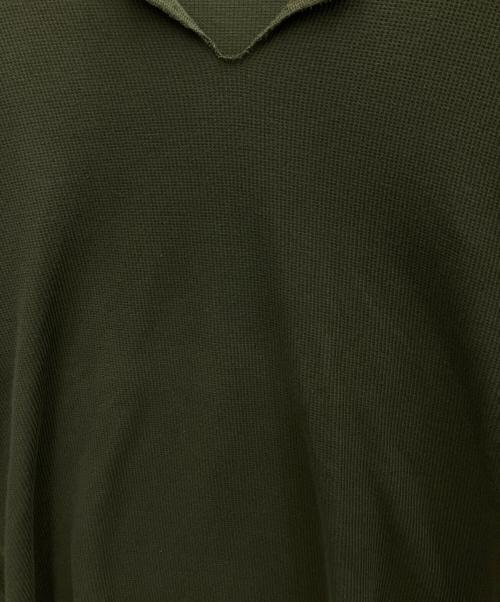 blurhms ROOTSTOCK（ブラームスルーツストック）blurhms ROOTSTOCK (ブラームスルーツストック) ワッフルS/Sカットソー グリーン サイズ:SIZE 2の古着・服飾アイテム