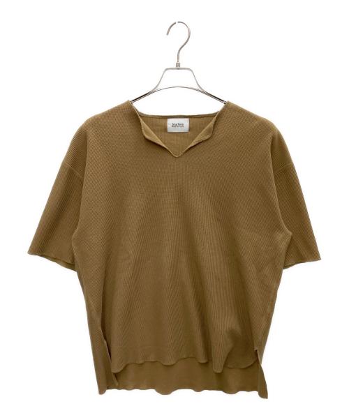 blurhms ROOTSTOCK（ブラームスルーツストック）blurhms ROOTSTOCK (ブラームスルーツストック) ワッフルS/Sカットソー ブラウン サイズ:SIZE 2の古着・服飾アイテム