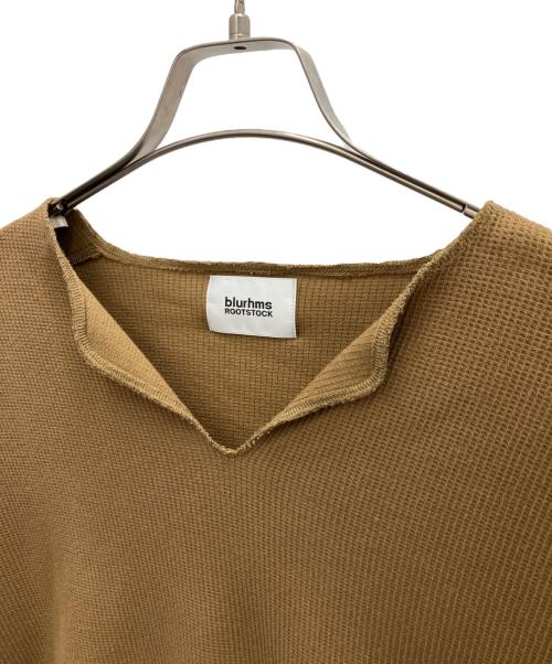 blurhms ROOTSTOCK（ブラームスルーツストック）blurhms ROOTSTOCK (ブラームスルーツストック) ワッフルS/Sカットソー ブラウン サイズ:SIZE 2の古着・服飾アイテム