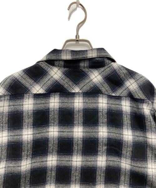 Schott（ショット）Schott (ショット) ロゴ刺繍チェックシャツ ブラック サイズ:Lの古着・服飾アイテム