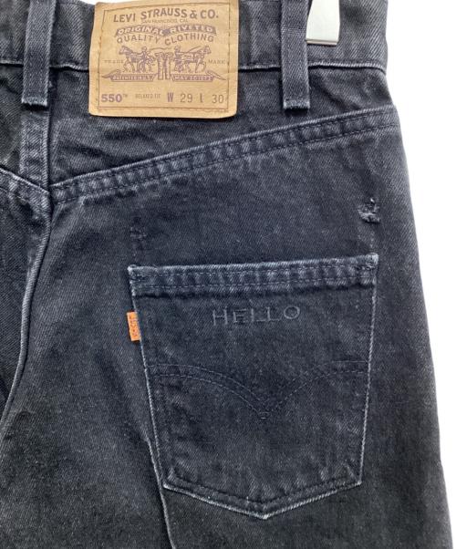 LEVI'S（リーバイス）LEVI'S (リーバイス) 550デニムパンツ ブラック サイズ:29の古着・服飾アイテム