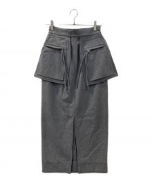 TODAYFUL（トゥデイフル）の古着「Multipocket Pencil Skirt」｜グレー