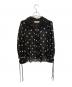 SELF PORTRAIT（セルフ ポートレイト）の古着「ポルカドットギャザーブラウス」｜ブラック
