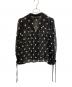 SELF PORTRAIT (セルフ ポートレイト) ポルカドットギャザーブラウス ブラック サイズ:UK8：7000円