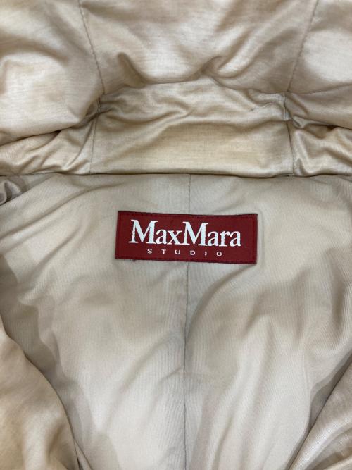 Max Mara Studio（マックスマーラ ストゥディオ）MAX MARA STUDIO (マックスマーラ ストゥディオ) ダウンコート ベージュ サイズ:SIZE 40の古着・服飾アイテム
