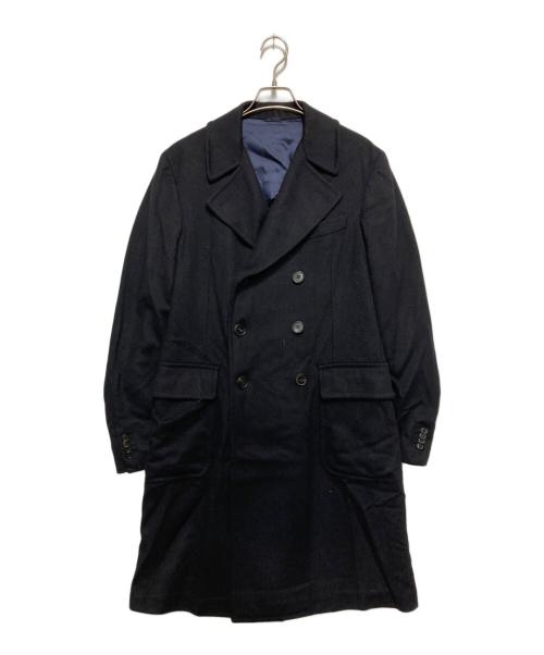 Belvest（ベルヴェスト）Belvest (ベルヴェスト) ESTNATION (エストネーション) ウールカシミヤダブルコート ダークネイビー サイズ:SIZE 48の古着・服飾アイテム