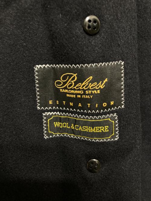 Belvest（ベルヴェスト）Belvest (ベルヴェスト) ESTNATION (エストネーション) ウールカシミヤダブルコート ダークネイビー サイズ:SIZE 48の古着・服飾アイテム