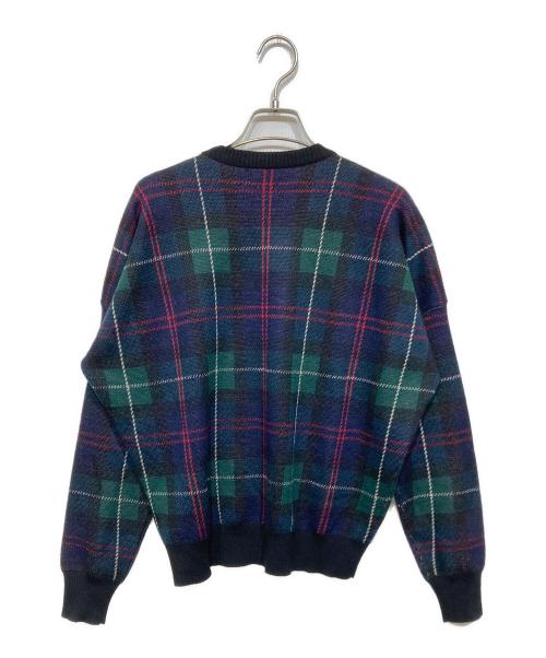 LAUREN RALPH LAUREN（ローレンラルフローレン）LAUREN RALPH LAUREN (ローレンラルフローレン) タータンチェックニット グリーン サイズ:SPの古着・服飾アイテム