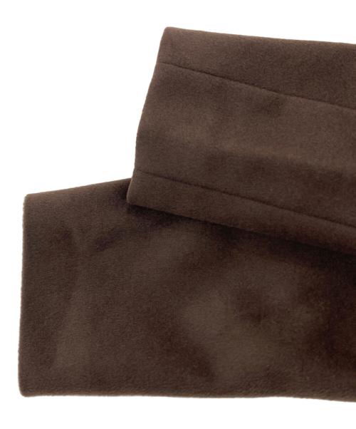 UNITED ARROWS（ユナイテッドアローズ）UNITED ARROWS (ユナイテッドアローズ) UWSC W/N Vノーカラーコート ブラウン サイズ:38の古着・服飾アイテム