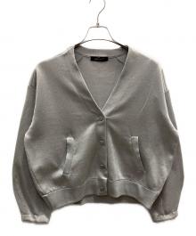 STUNNING LURE（スタニングルアー）の古着「メタルヤーンニットブルゾン」｜シルバー