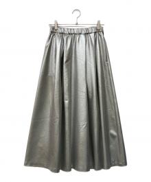 1er Arrondissement（プルミエ アロンディスモン）の古着「メタリックツイルスカート」｜シルバー