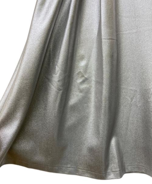 1er Arrondissement（プルミエ アロンディスモン）1er Arrondissement (プルミエ アロンディスモン) メタリックツイルスカート シルバー サイズ:36の古着・服飾アイテム