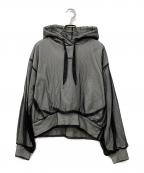 PRANK PROJECTプランクプロジェクト）の古着「Tulle Layered Hoodie」｜ブラック