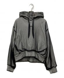 PRANK PROJECT（プランクプロジェクト）の古着「Tulle Layered Hoodie」｜ブラック