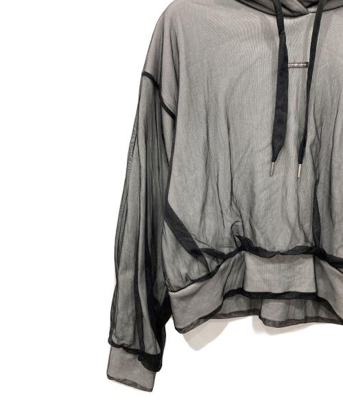 PRANK PROJECT（プランクプロジェクト）PRANK PROJECT (プランクプロジェクト) Tulle Layered Hoodie ブラック サイズ:Freeの古着・服飾アイテム