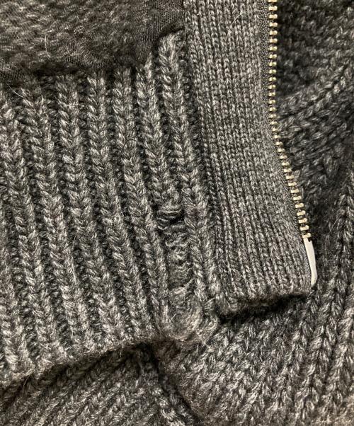 PRANK PROJECT（プランクプロジェクト）PRANK PROJECT (プランクプロジェクト) Tulle Layered Zip-Up Knit ブラック サイズ:FREEの古着・服飾アイテム