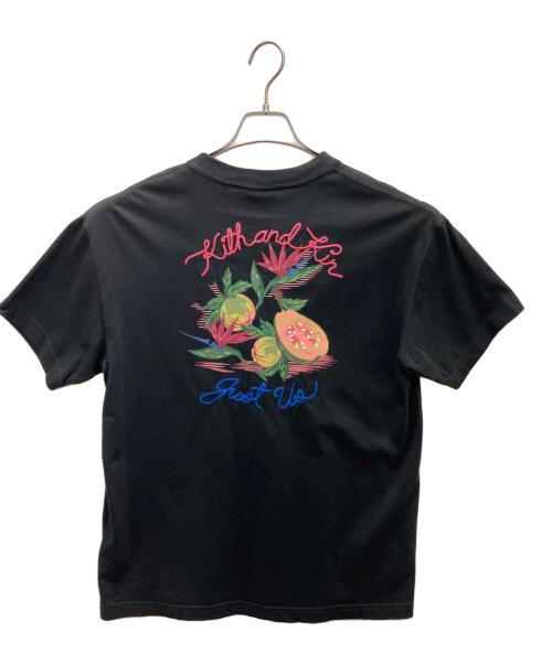 KITH（キス）KITH (キス) ロゴ刺繍Tシャツ ブラック サイズ:Sの古着・服飾アイテム