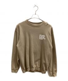 Sporty & Rich（スポーティーアンドリッチ）の古着「ロゴプリントスウェット」｜ベージュ