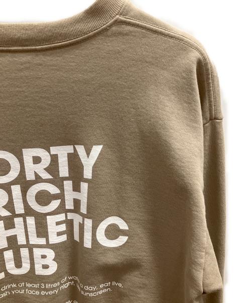 Sporty & Rich（スポーティーアンドリッチ）Sporty & Rich (スポーティーアンドリッチ) ロゴプリントスウェット ベージュ サイズ:Ｌの古着・服飾アイテム