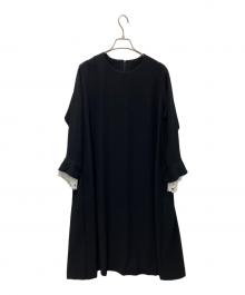 BEARDSLEY（ビアズリー）の古着「袖口レースワンピース」｜ブラック