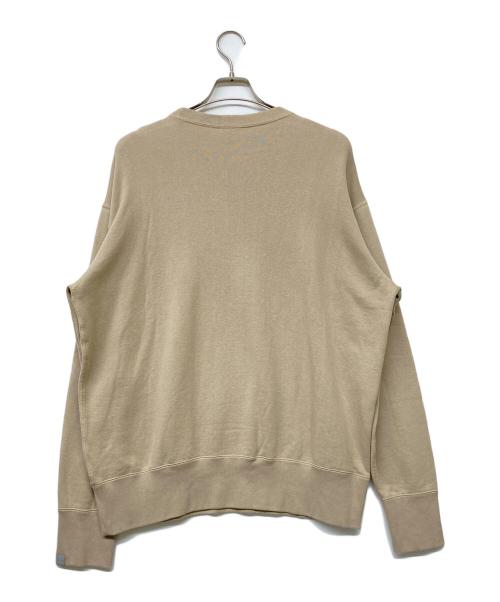 LOOPWHEELER（ループウィラー）LOOPWHEELER (ループウィラー) ライトツリウラケ ルーズフィットスウェット ベージュ サイズ:XLの古着・服飾アイテム
