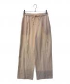 NOLLEY'Sノーリーズ）の古着「ウォッシャブル裏起毛イージーワイドパンツ」｜アイボリー