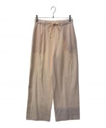 NOLLEY'S（ノーリーズ）の古着「ウォッシャブル裏起毛イージーワイドパンツ」｜アイボリー