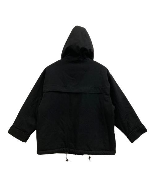 icB（アイシービー）icB (アイシービー) ウールギャバ フーデッドコート ブラック サイズ:4の古着・服飾アイテム