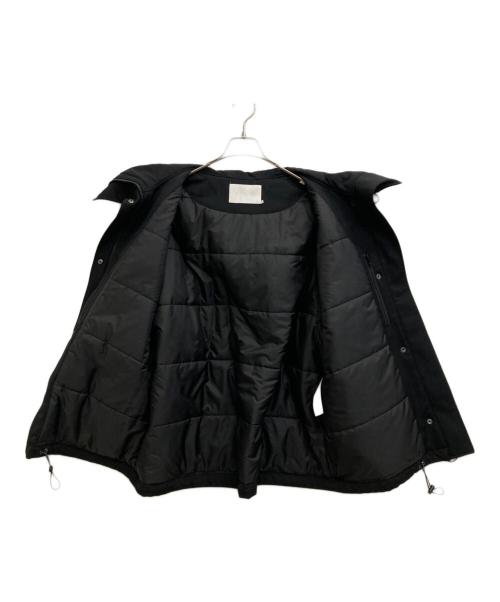 icB（アイシービー）icB (アイシービー) ウールギャバ フーデッドコート ブラック サイズ:4の古着・服飾アイテム