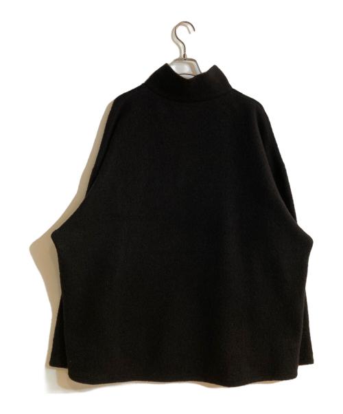 Blanc YM（ブランワイエム）Blanc YM (ブランワイエム) ハーフジップスウェット ブラック サイズ:Mの古着・服飾アイテム