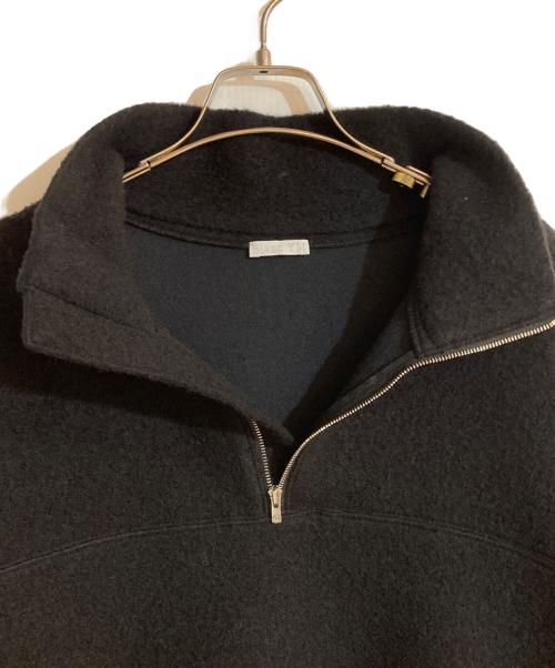 Blanc YM（ブランワイエム）Blanc YM (ブランワイエム) ハーフジップスウェット ブラック サイズ:Mの古着・服飾アイテム