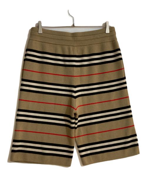 BURBERRY LONDON（バーバリーロンドン）BURBERRY LONDON (バーバリーロンドン) Kenton Striped Knit Shorts/ケントンストライプドニットショーツ ブラウン サイズ:Mの古着・服飾アイテム