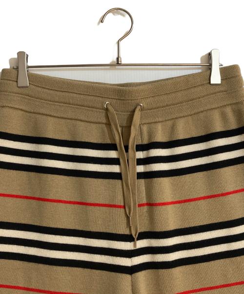 BURBERRY LONDON（バーバリーロンドン）BURBERRY LONDON (バーバリーロンドン) Kenton Striped Knit Shorts/ケントンストライプドニットショーツ ブラウン サイズ:Mの古着・服飾アイテム