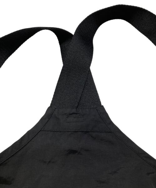 la peau de gem（ラポドゥジェム）la peau de gem (ラポドゥジェム) ナイロンベルト付きオーバーオール ブラック サイズ:Fの古着・服飾アイテム